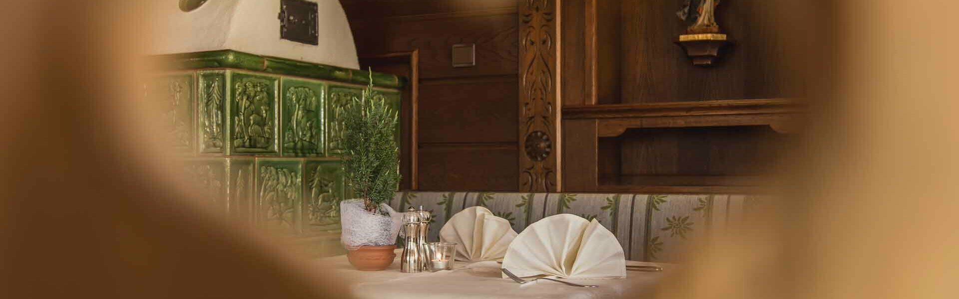 Restaurant im Hotel Hohe Burg in Trins